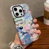 Funda protectora de película de doble capa para iPhone 16 popular de nicho transfronteriza 17pm funda de teléfono creativa y hermosa de cobertura total