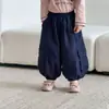 Pantalones cargo holgados para niños, pantalones tipo linterna para niños, ropa de otoño para niñas, nuevos pantalones largos casuales para primavera y otoño 2026 para niños pequeños