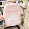 Lluvia Azul Lindo Cojín Antipatadas para Respaldo de Asiento de Coche Oso y Conejo de Dibujos Animados Cojín Antipatadas Resistente al Desgaste y a la Suciedad para Respaldo de Asiento de Coche