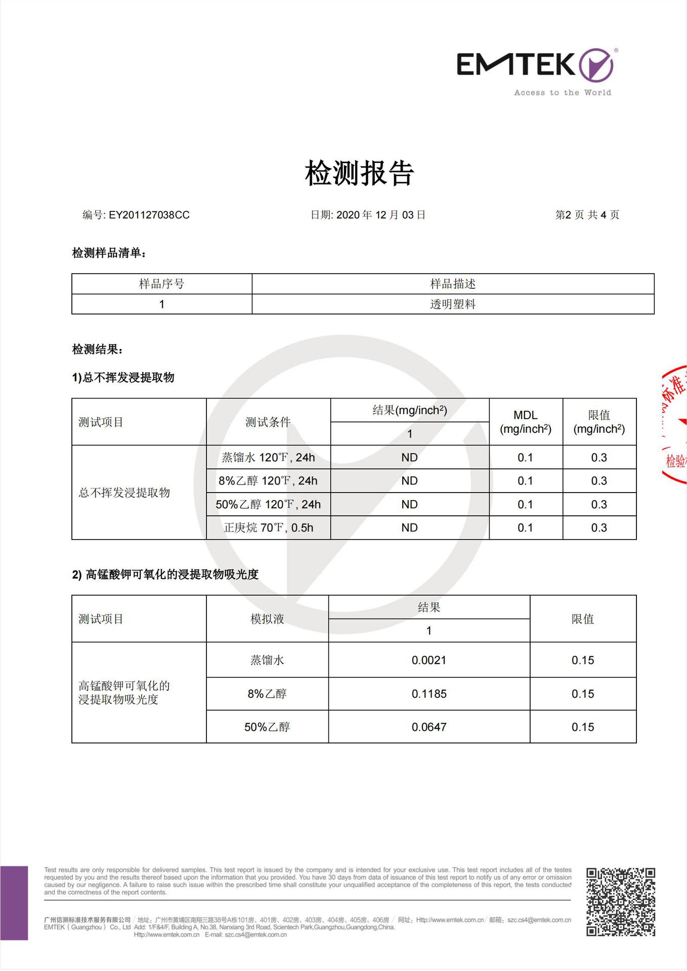 盛达隆食品级报告-中文_01