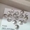 K9 net vermelho unha broca super flash branco pontiagudo fundo de cristal amor gordura decoração de unhas grande broca em forma de atacado