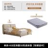 Cama Doble Cama Suave Cama de Arte de Cuero Ecológico Estilo Crema Simple Moderno Casa de Alquiler Apartamento Pequeño Hogar Cama Grande