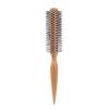 Peine de pelo rizado recto de fábrica, peine de pelo liso con hebilla interior para el hogar, peine cilíndrico, peine de madera maciza para modelado y soplado, para peluquería de hombres y mujeres.