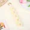Pingente de chaveiro tecido à mão DIY flor de lã tecida à mão bolsa de presente criativa acessórios de joia