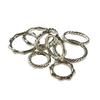 Mingruida mayoreo hebilla de resorte herrajes reciclados bolso accesorios de ropa alambre redondo alambre plano hebilla de resorte de metal abierto