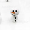 Contas de madeira brancas impressas de 20MM Boneco de Neve de Natal contas de madeira coloridas DIY decoração de casa para feriado contas de madeira