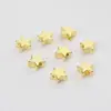 Cuentas Espaciadoras de Latón con Forma de Estrella de Cinco Puntas y Diseño Brillante de Corazón, Adecuadas para Pulseras y Collares de Bricolaje