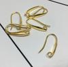 Brinco Gancho para Orelha Banhado a Ouro 14K Acessórios para Brincos DIY Artesanal Materiais para Fazer Brincos Semi-Acabados Forma Geométrica Grande Exquisite