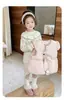 Conjunto de Ropa para Niñas 2025: Chaleco de Algodón Engrosado de Invierno, Leggings y Suéter para Bebés Niñas - Conjunto de Invierno de Tres Piezas a la Moda para Niños