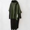 En Stock Estilo Japonés Otoño/Invierno 2026 Nuevo Cárdigan Asimétrico con Capucha Hombros Caídos Mangas Murciélago