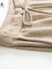 Nuevos pantalones de lana de pierna ancha holgados con caída para mujer, 100% cachemira pura, prendas de abrigo casuales holgadas de hilo de doble hebra para mujer