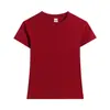 Camiseta Feminina de Algodão Puro Estilo Francês Gola Redonda Manga Curta, Verão 2026 Curta Elástica Slim Fit Estilo Hot Girl Top Emagrecedor