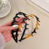 Accesorios para el Cabello Coreanos Diadema Ondulada Sencilla para Mujeres con Parte Superior del Cráneo Alta, Diadema Pinza Versátil para Salir y Lavarse la Cara, Nuevo Estilo 2025
