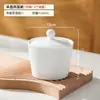 Tazón de Huevo al Vapor para el Hogar con Tapa Color Bajo Esmalte Cerámica Flan de Huevo al Vapor para Bebé Tazón Especial Tazón Impermeable para Cocinar al Vapor Horno de Microondas