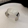 Pulsera Geométrica Abierta Incrustada con Diamantes, Lujo Ligero, Gama Alta, Pulsera de Moda Personalizada, Elegante, Simple y Versátil para Mujer