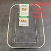 Cesta Cuadrada de Malla de Alambre de Acero Inoxidable Cesta de Malla Cesta de Almacenamiento Cesta de Frutas Almacenamiento de Palillos Plato para Frutas Cesta Escurridora Cesta de Almacenamiento para Copas de Vino