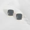 Joias de Luxo de Nicho Pequenas Frescas Cor de Abacate Brincos Simples Modernos Curvos Gotejamento de Óleo Duas Cores Geométricas Joias