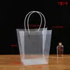 Bolsa Tote Trapezoidal Transparente para Flores, Bolsa Tote para Buquês de Feriado, Sacola de Presente para o Dia dos Professores, Sacola de PP para Embalagem de Flores de Floricultura
