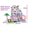 New Girl Blocos de Montar Estrela Villa Princesa Castelo Rosa Casa na Árvore Casa Modelo de Montagem Brinquedo Atacado Transfronteiriço