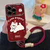 Cachorro de Cuadros Rojos Adecuado para Funda de Teléfono Móvil Apple 17Promax 16 Todo Incluido Redmi Xiaomi 15 Funda de Teléfono Móvil Todo Incluido