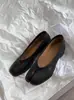 Zapatos de Tacón Grueso con Punta Dividida y Boca Baja Estilo Retro de Nicho 2026 Primavera/Verano Nuevo Estilo Cómodos Versátiles Slip-On Mary Jane para Mujer