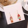 Estilo Douyin Estilo Chinês Brincos Ma Dan Étnico Personalizado Brincos de Dama Xianggong Brincos de Rosto da Ópera de Pequim Mulheres