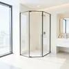 Banheiro Escandinavo Aço Inoxidável 304 Divisória de Banheiro Separação Seca e Úmida Box de Banho Tela de Banheiro Simples em Forma de Diamante