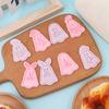 Moldes para Galletas Serie Fantasma Simulan Pequeños Fantasmas de Dibujos Animados, Moldes para Galletas con Glaseado, Herramientas de Horneado de Fondant Estéreo 3D
