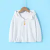 Ropa de Protección Solar para Niños, Nueva Ropa de Protección Solar de Verano para Niños, Chaqueta Fresca de Seda de Hielo con Capucha para Niñas, Ropa Moderna para Niños Mayores