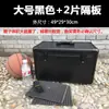 Caja de instrumentos portátil multifuncional de aleación de aluminio negra, grande y mediana, caja de herramientas de doble control para modelo de avión con esponja divisoria