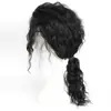 Peruca Michael Jackson Estilo Novo Europeu e Americano Transfronteiriça Lã Preta Cacheada Média Longa Cabelo Cacheado Cos Conjunto de Cabelo Masculino Atacado