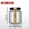 Garrafa de Vidro Hexagonal Pote Hermético Grau Alimentício Coalhada de Limão Um Jin Garrafa de Mel Molho de Pimenta Geleia Molho de Carne com Tampa Vazio