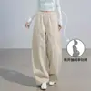 Pantalones Deportivos Casuales Estilo Coreano Nuevos 2026, Otoño Nuevo Cordón Pierna Ancha Sueltos Diseño Curvo Único Pantalones de Maternidad