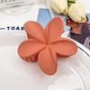 Horquilla Maillard de Otoño Corea del Sur Ins Flor de Plumeria Pinza de Agarre Temperamento Suave Pinza de Tiburón Flor para el Cabello
