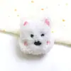 Pelúcia Fofa Filhote West Highland Acessórios para Broche DIY Óculos Pingente para Bolsa Cachorro Acessórios para Headwear Roupas Acessórios