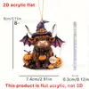 Llavero de Halloween Animal de Dibujos Animados Vaca Diabólica Mago Maligno Búho con Alas Colgante de Imagen de Dibujos Animados