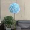 Materiais Florais Azuis, Flores de Seda para Decoração de Parede de Flores de Casamento, Decoração de Porta Externa, Arranjos Florais para Vitrines de Shopping Centers, Paisagismo com Flores Artificiais