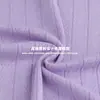Tejido jacquard de rayas verticales TR, tejido de punto acanalado elástico de rayón poliéster spandex de 210 g, tejido texturizado para vestido