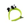 Tiara de panda fofa nova tiara de boneca panda de bambu adereço de cabeça de parque de diversões grampo de cabelo de desenho animado acessórios de cabelo
