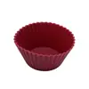 Forma de Silicone para Bolo 7cm Atacado Transfronteiriço Forma para Muffin Pode Ser Assada e Cozida no Vapor e é Resistente a Altas Temperaturas Molde Pequeno para Bolo 5 Peças Assar