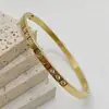 Pulsera de Diamante de Acero de Titanio de Oro de 18 Quilates Transfronteriza para Mujer Remache Sol y Luna Trébol de Cuatro Hojas Corazón Simple Pulsera Pulsera de Alta Gama