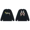 Marca de Moda Suministro Mayorista Transfronterizo Comercio Exterior Camiseta de Manga Larga Pe Pesado 300g Tiburón Top Tee 2