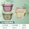 Molde Sextavado para Vasos de Cimento com Grouteamento Inferior Grande Novo Estilo DIY Artesanal Modelo de Plástico para Bonsai Usado