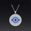 Colgante Ojo del Diablo de Ojos Azules Más Vendido Transfronterizo Collar Retro Joyería para Mujer Versátil Moda Estilo Retro
