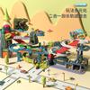 Sartén de Dinosaurio para Niños Carretera Panshan Combinación de Ciudad Coche de Carreras Rompiendo la Gran Aventura Edificio de Estacionamiento Juguete Educativo Niño