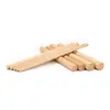 Madera Bricolaje Palo de Madera de Haya Palo Redondo de Madera Palo Redondo Sólido Varilla de Madera Tira de Palo de Madera Tira Fina de Madera Artesanía de Madera Decoración