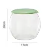 Taburete de Almacenamiento Transparente para Uso Doméstico, Organizador de Juguetes y Artículos Varios, Taburete Bajo Redondo de Almacenamiento, Taburete Mini Colorido para Cambiar Zapatos en la Sala de Estar, Taburete de Almacenamiento