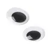 Accesorios para ojos de animales hechos a mano para niños de AliExpress, juguete de bricolaje con ojos adhesivos, actividad en blanco y negro.