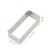 Anillo Mousse Rectangular, Anillo para Pastel de Acero Inoxidable Engrosado, Molde Rectangular para Pastel de Capas Multitamaño, Horneado DIY