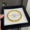 Nuevo Brazalete Abierto de Hoja de Laurel Pequeño Dorado Laurel Lujo Ligero Versátil Gama Alta Tendencia 2025 Joyería Misma Tienda de Oro
